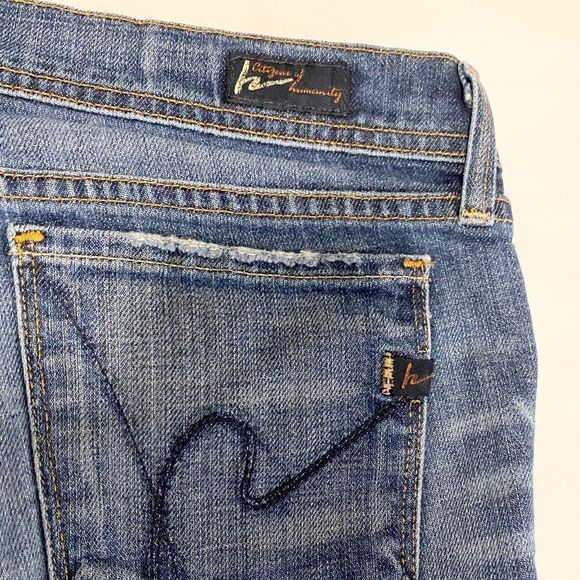 Citizens of Humanity Jeans Ingrid # 002 Low Waist Flare Stretch size 28 (5-6) - Picture 8 of 10